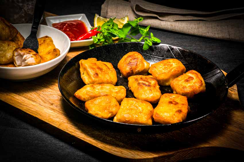 Kibbelinge - Alaska Seelachsfilets in Knusperbackteig Beutel = 500g, einzeln entnehmbar