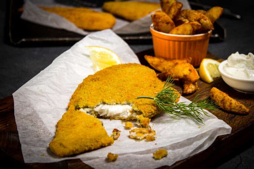 Pazifik Schollenfilet paniert, 3-4 Stück im Beutel = 500g, einzeln entnehmbar