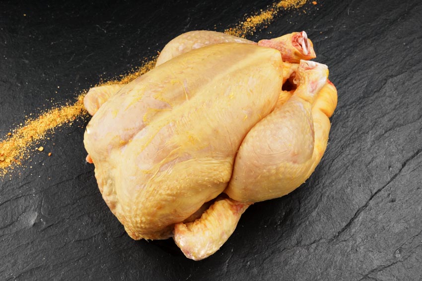 Maispoularde (Maishähnchen)