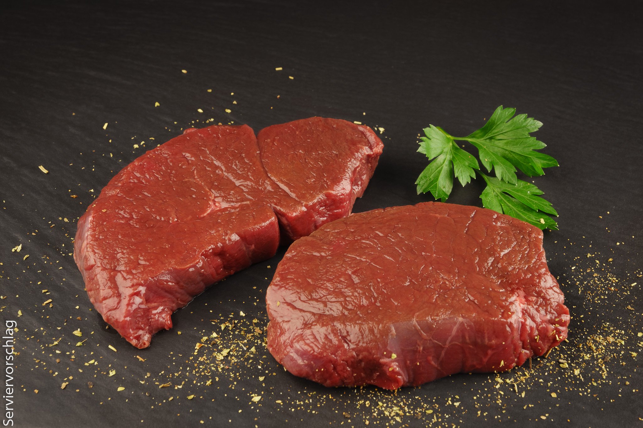 Hirschsaftsteaks