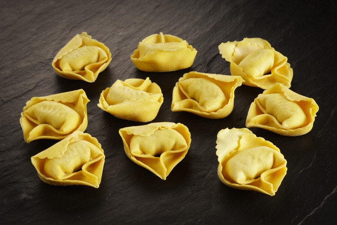Tortelloni gefüllt