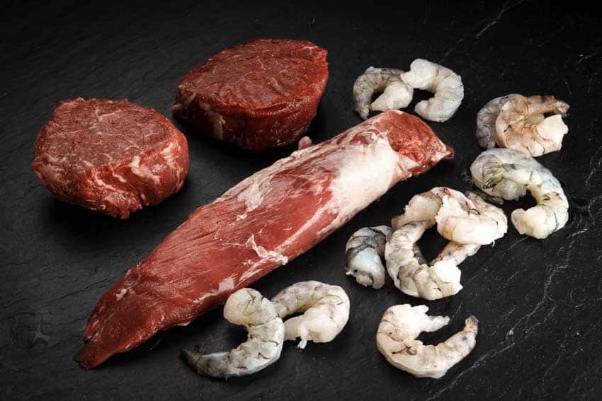 Fondue-Raclette-Box Premium Plus mit Garnelen