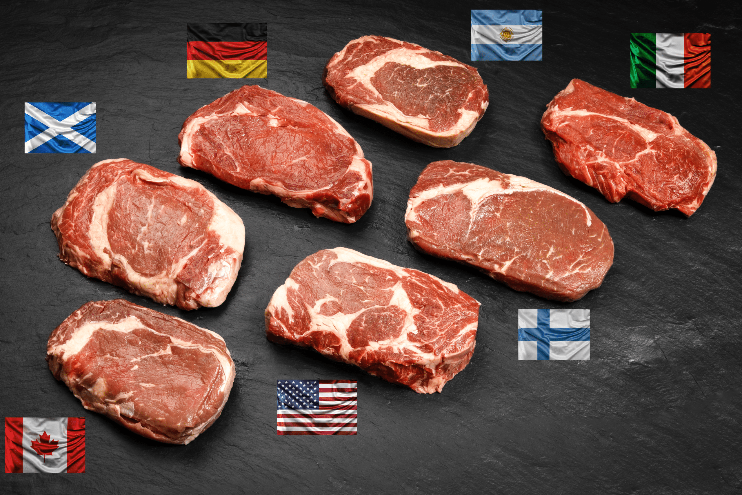 Ribeye (Entrecote)-Steaktasting für 7-10 Personen
