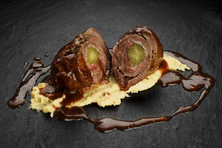 Geschmorte Rinderroulade mit Sauce, 400 g